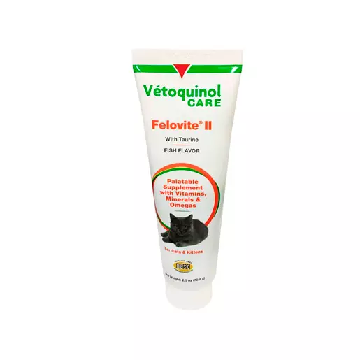 Felovite II - Vitamina y Suplemento Mineral con Taurina - Vetoquinol